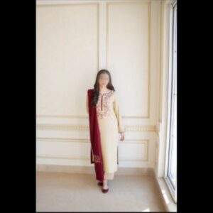 3-Piece Unstitched Naqashi Apparel EMB Suit | LBX-1013