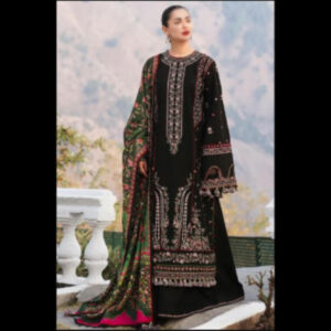 3-Piece Unstitched Naqashi Apparel Fully Heavy EMB Suit For Winter | LBX-1082