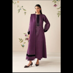 3-Piece Unstitched Naqashi Apparel Full EMB Winter Suit | LBX-2000