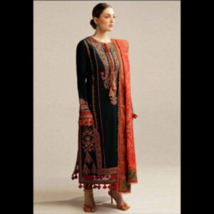 3-Piece Unstitched Naqashi Apparel Full EMB Winter Suit | LBX-1099