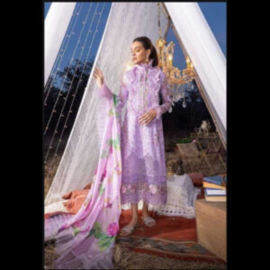 3-Piece Unstitched Naqashi Apparel Full Heavy EMB Lawn Suit | LBX-2023