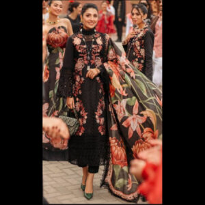 3-Piece Unstitched Naqqashi Apparel Fully Heavy EMB Lawn Suit | LBX-2032