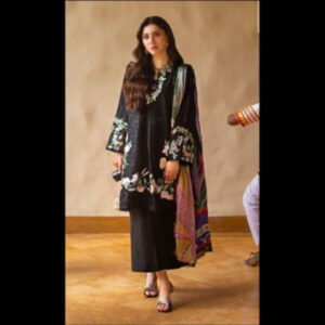 3-Piece Unstitched Naqqashi Apparel Full Heavy EMB Lawn Suit | LBX-2030