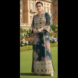 3-Piece Unstitched Naqqashi Apparel EMB Lawn Suit | LBX-2046