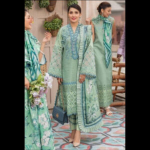 3-Piece Unstitched Naqqashi Apparel Full Heavy EMB Chicken Karri Suit | LBX-2052