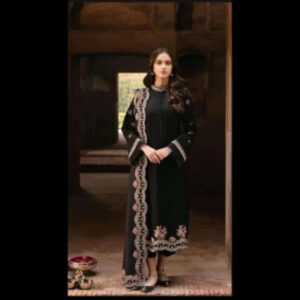 3-Piece Unstitched Naqqashi Apparel Chicken Karri Lawn Suit | LBX-2072