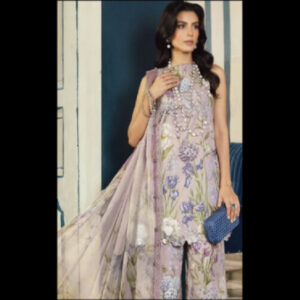 3-Piece Unstitched Naqqashi Apparel EMB Lawn Suit | LBX-2078