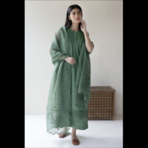 3-Piece Unstitched Naqashi Apparel Full EMB Lawn Suit | LBX-2091