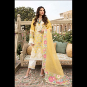 3-Piece Unstitched Naqqashi Apparel Chicken Karri Cotton Suit | LBX-2099