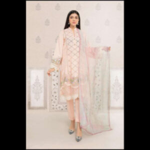 3-Piece Unstitched Naqqashi Apparel Heavy EMB & chicken Karri Lawn Suit | LBX-3021