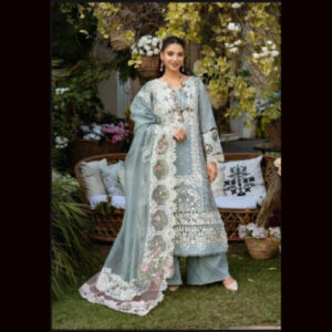 3-Piece Unstitched Naqqashi Apparel Heavy EMB Chicken Karri Cotton Suit | LBX-3024