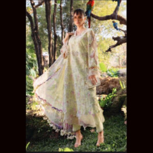 3-Piece Unstitched Naqqashi Apparel Print Lawn with Chicken karri Suit | LBX-3026
