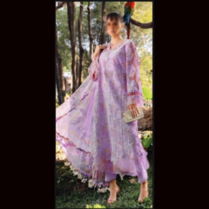 3-Piece Unstitched Naqqashi Apparel Print Lawn with Chicken karri Suit | LBX-3027