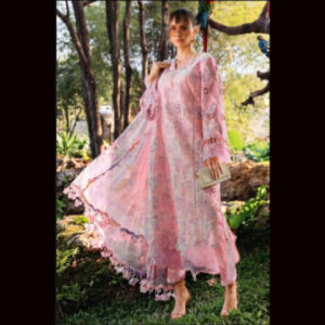 3-Piece Unstitched Naqqashi Apparel Print Lawn with Chicken karri Suit | LBX-3028