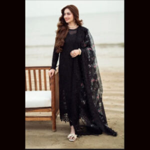3-Piece Unstitched Naqqashi Apparel Full EMB Chicken Karri Lawn Suit | LBX-3029