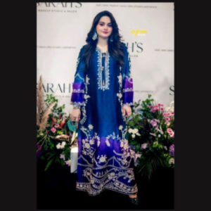 3-Piece Unstitched Naqqashi Apparel Digital Print With EMB Lawn Suit | LBX-3050
